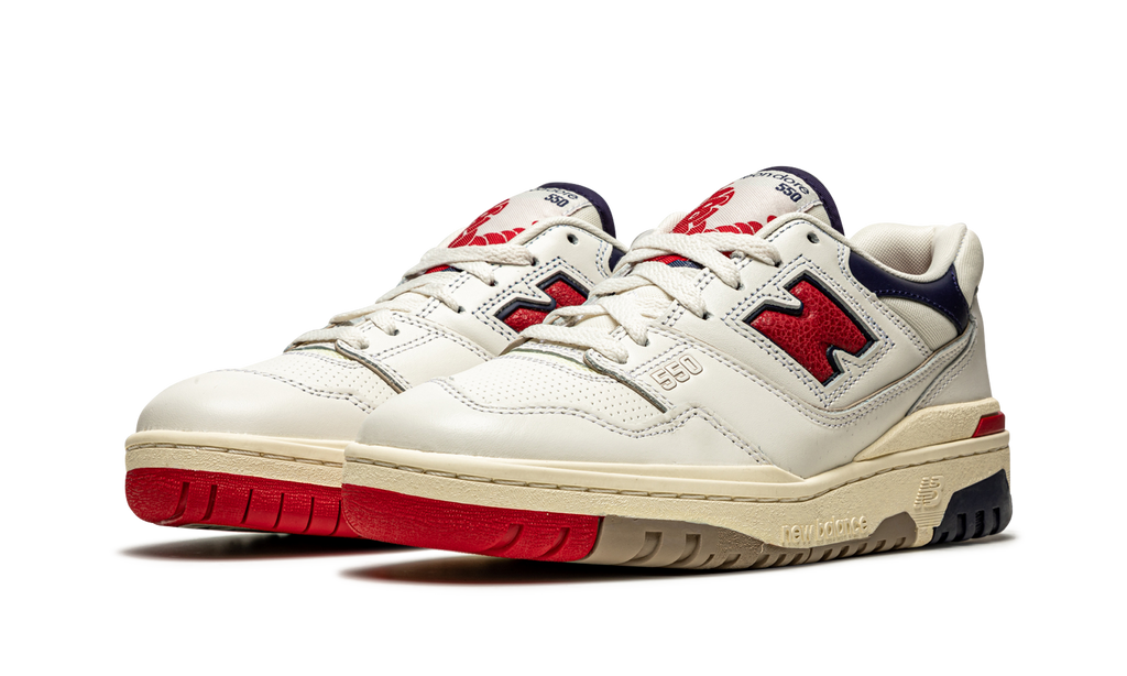 New Balance 550 Aimé Leon Dore White Navy Red
