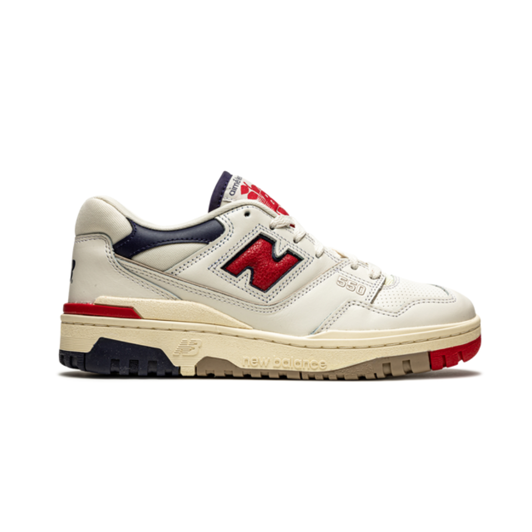 New Balance 550 Aimé Leon Dore  White Navy Red